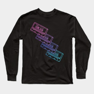 Neon Cassette Tape Long Sleeve T-Shirt